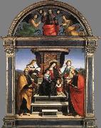 Madonna and Child Enthroned with Saints